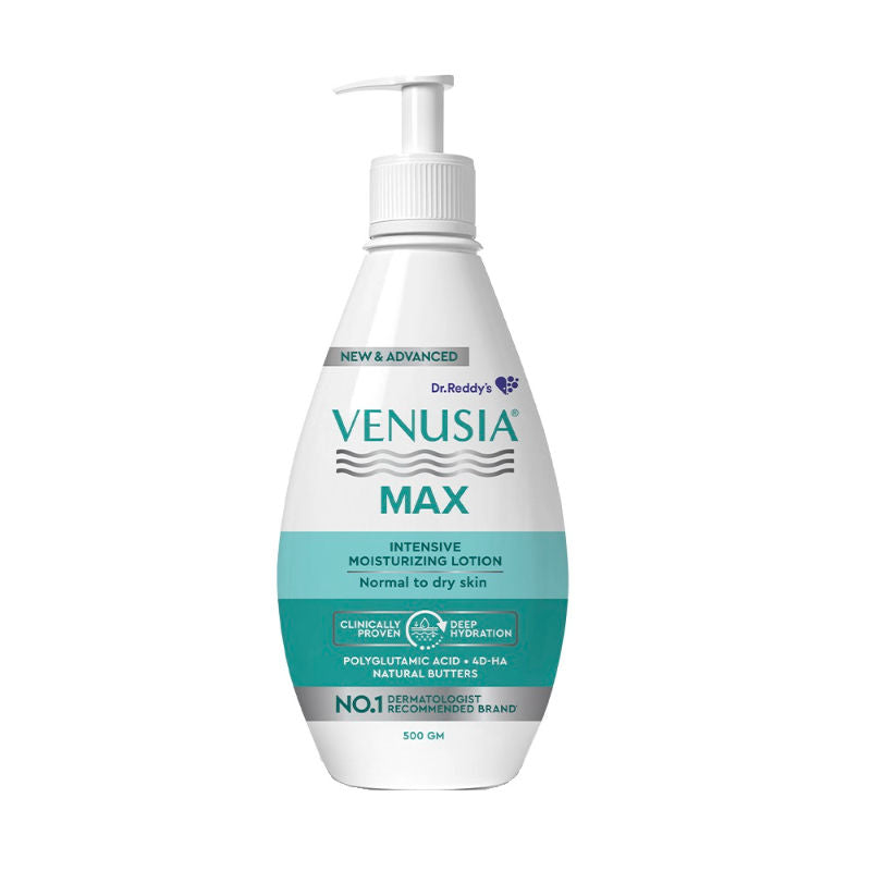 Max Intensive Moisturizing Lotion Normal To Dry Skin With 4D Hyaluronic + Polyglutamic Acid