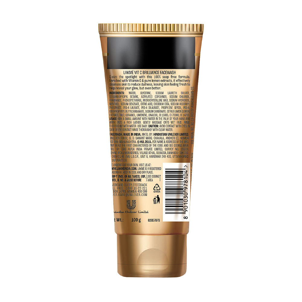 9 to 5 Vitamin C 100% Soap Free Face Wash with Lemon Extract and Gentle Exfoliating Beads
