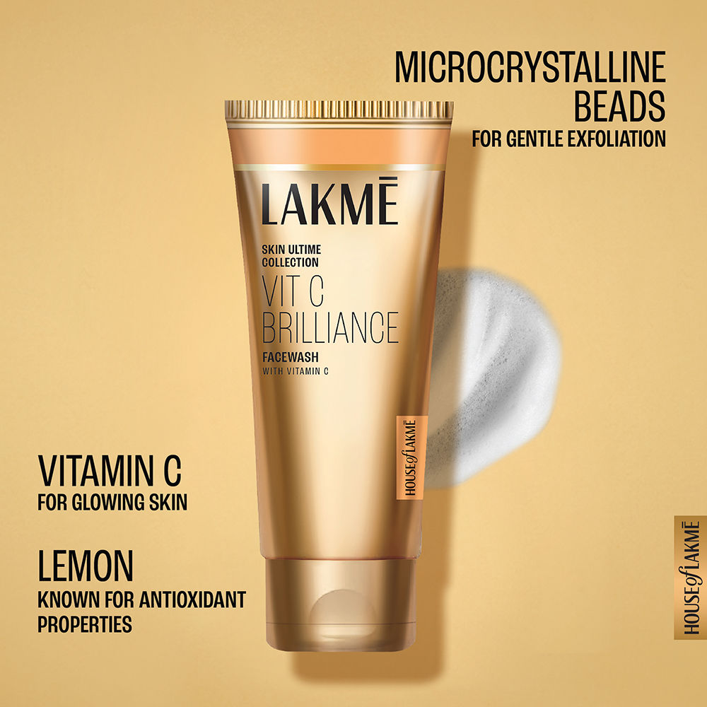9 to 5 Vitamin C 100% Soap Free Face Wash with Lemon Extract and Gentle Exfoliating Beads