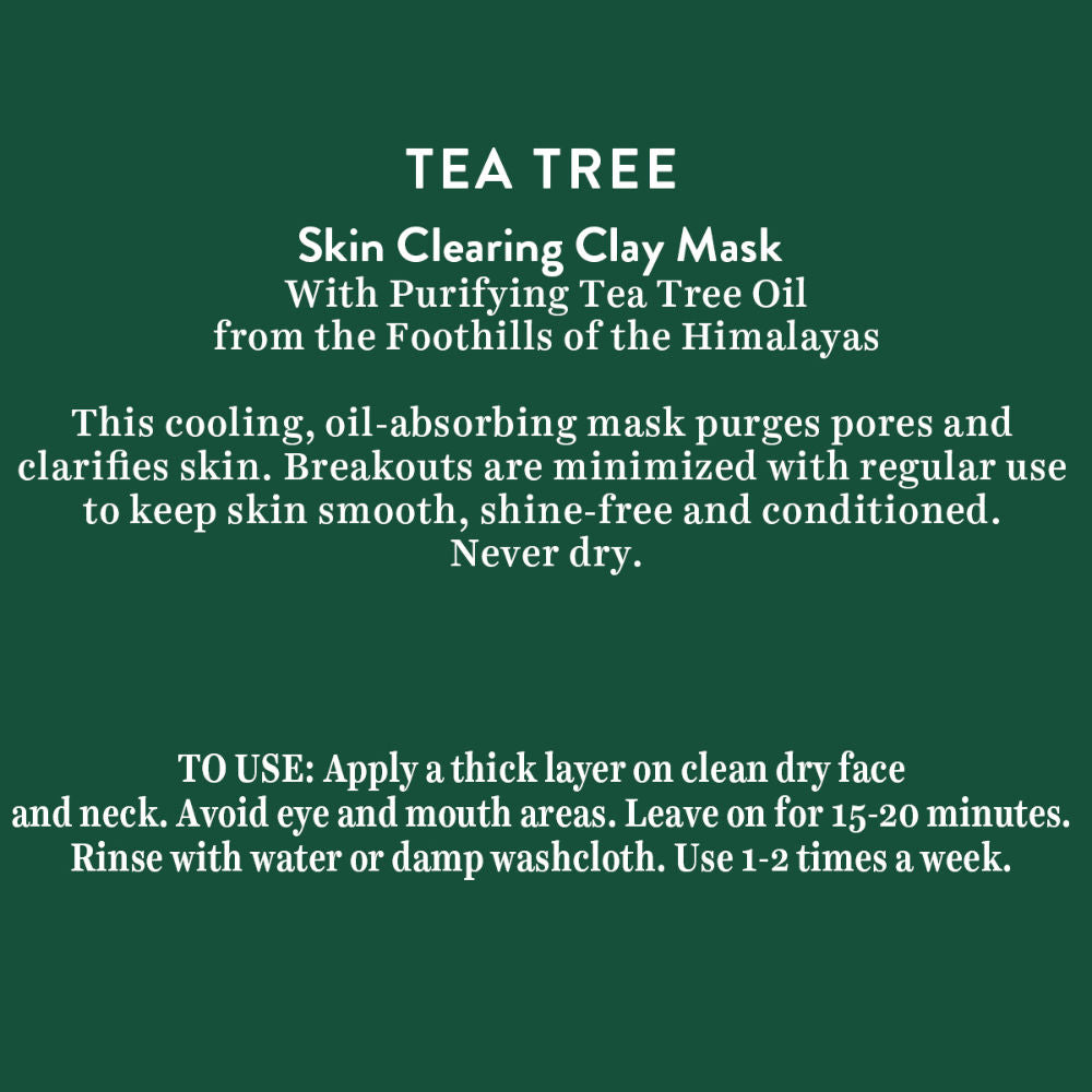 Advanced Organics Tea Tree Skin Clearing Clay Mask