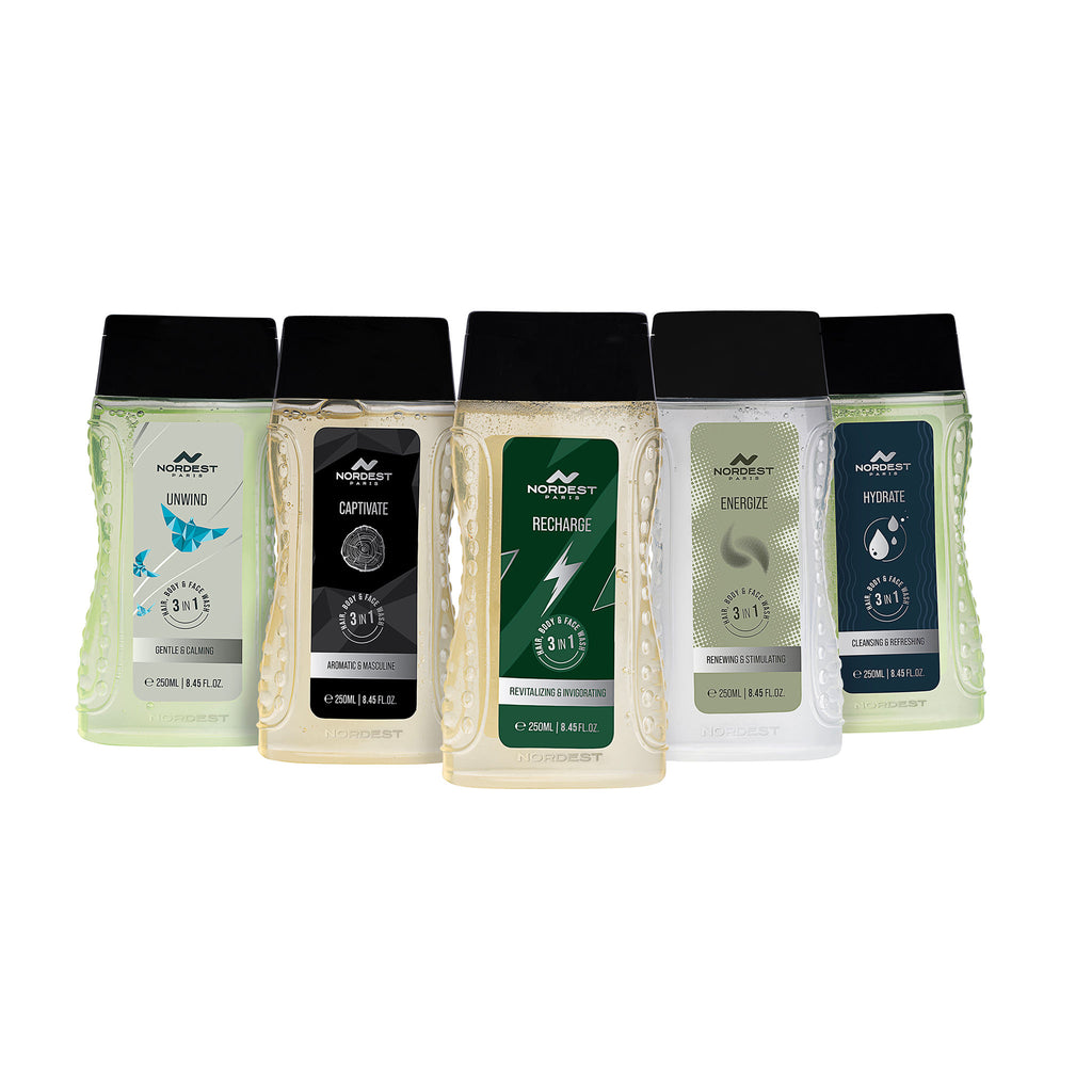 Recharge Revitalizing & Invigorating 3 In 1 Hair, Body & Face Wash