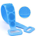 Back Scrubber Belt Cleaning Exfoliating Bath Brush (Color & Design May Vary)