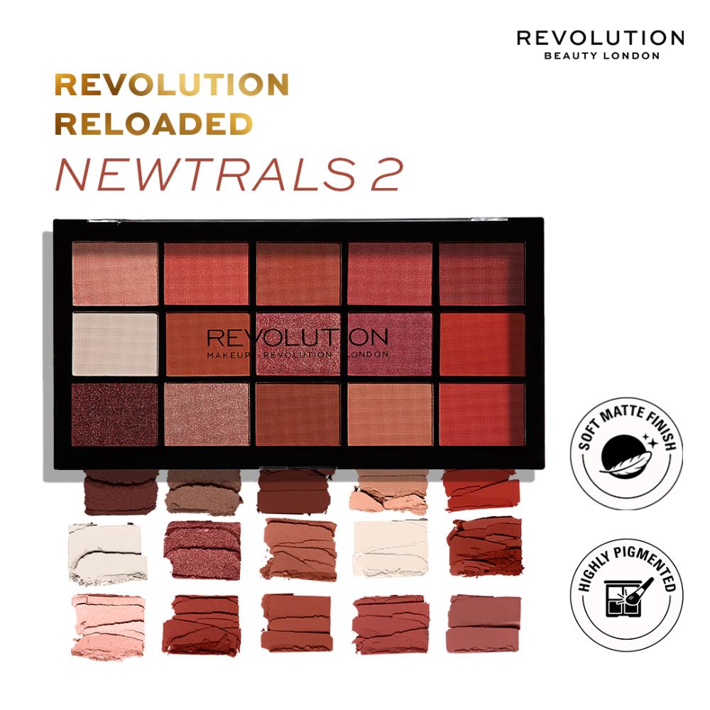Reloaded Eyeshadow Palette-15 Smooth & Rich Shade-High Pay Off Formula - Newtrals 2