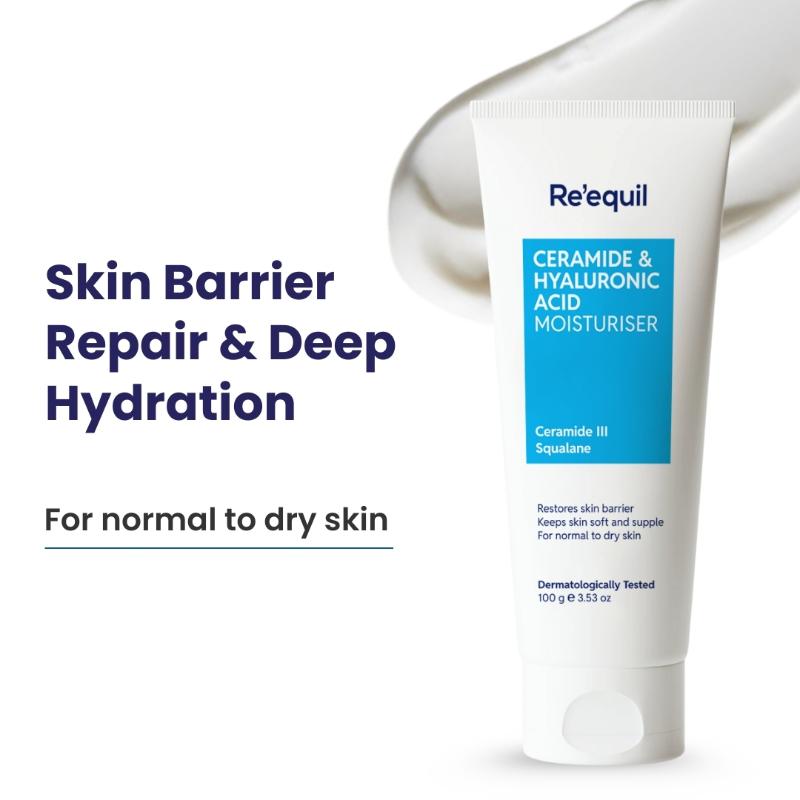 Ceramide & Hyaluronic Acid Moisturiser For Normal To Dry Skin