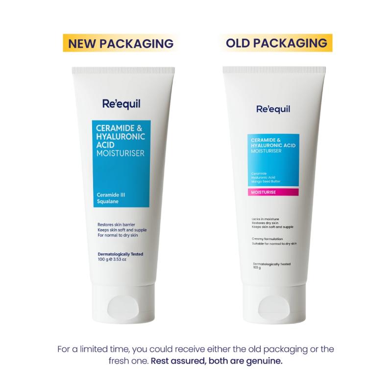 Ceramide & Hyaluronic Acid Moisturiser For Normal To Dry Skin