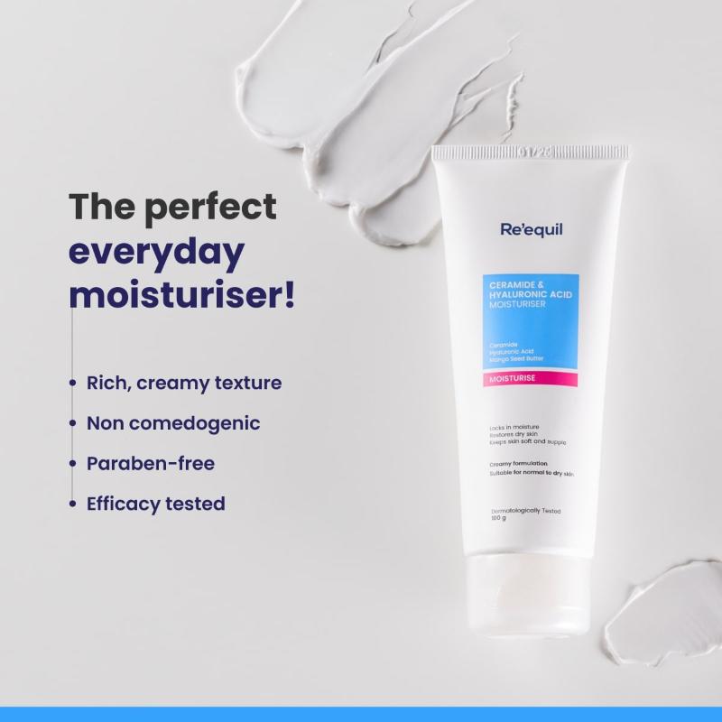 Ceramide & Hyaluronic Acid Moisturiser For Normal To Dry Skin
