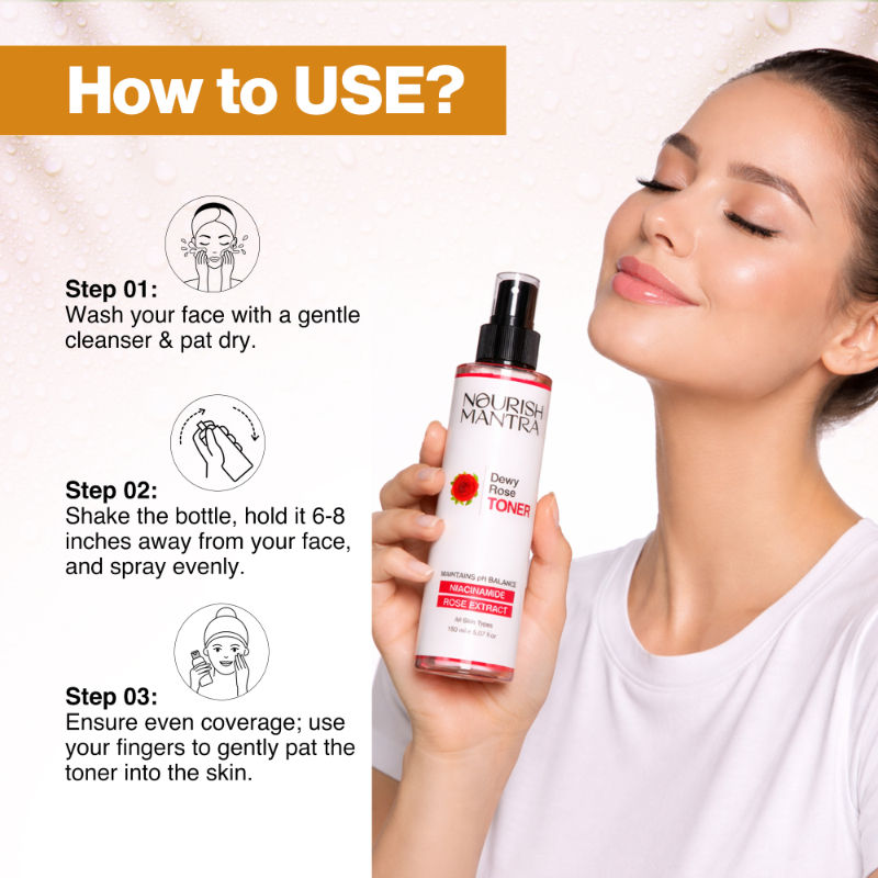 Nourish Mantra’s Dewy Rose Toner to Calm Inflamed Skin