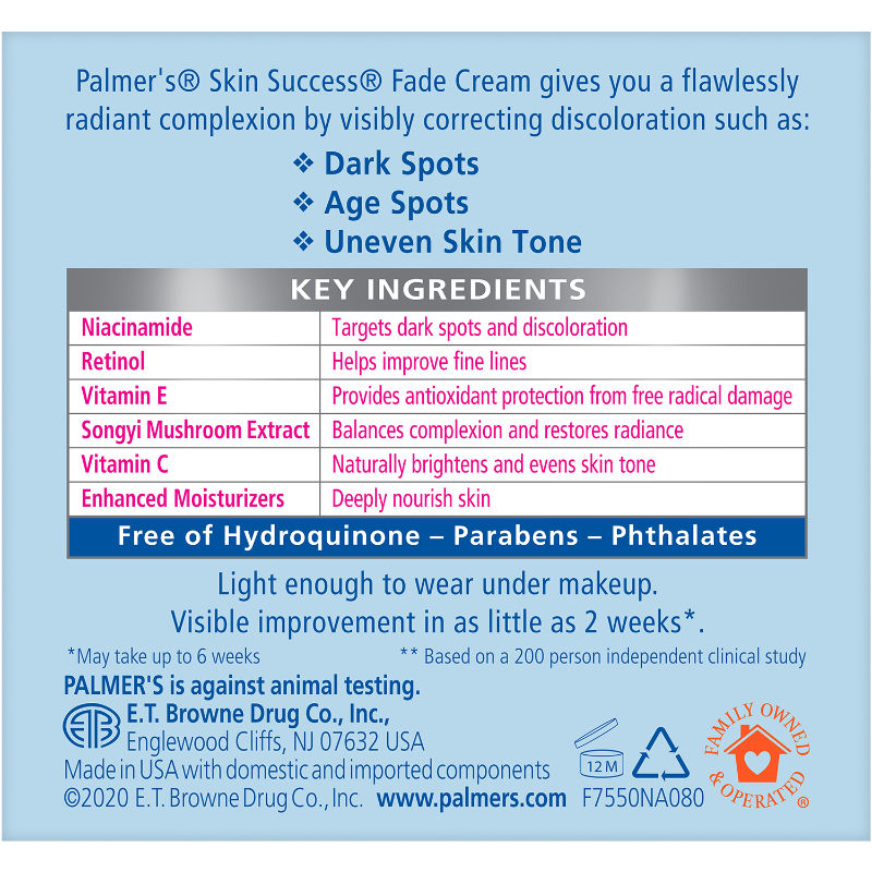 Skin Success Fade Cream For Dark Spot Correction, All Skin Types