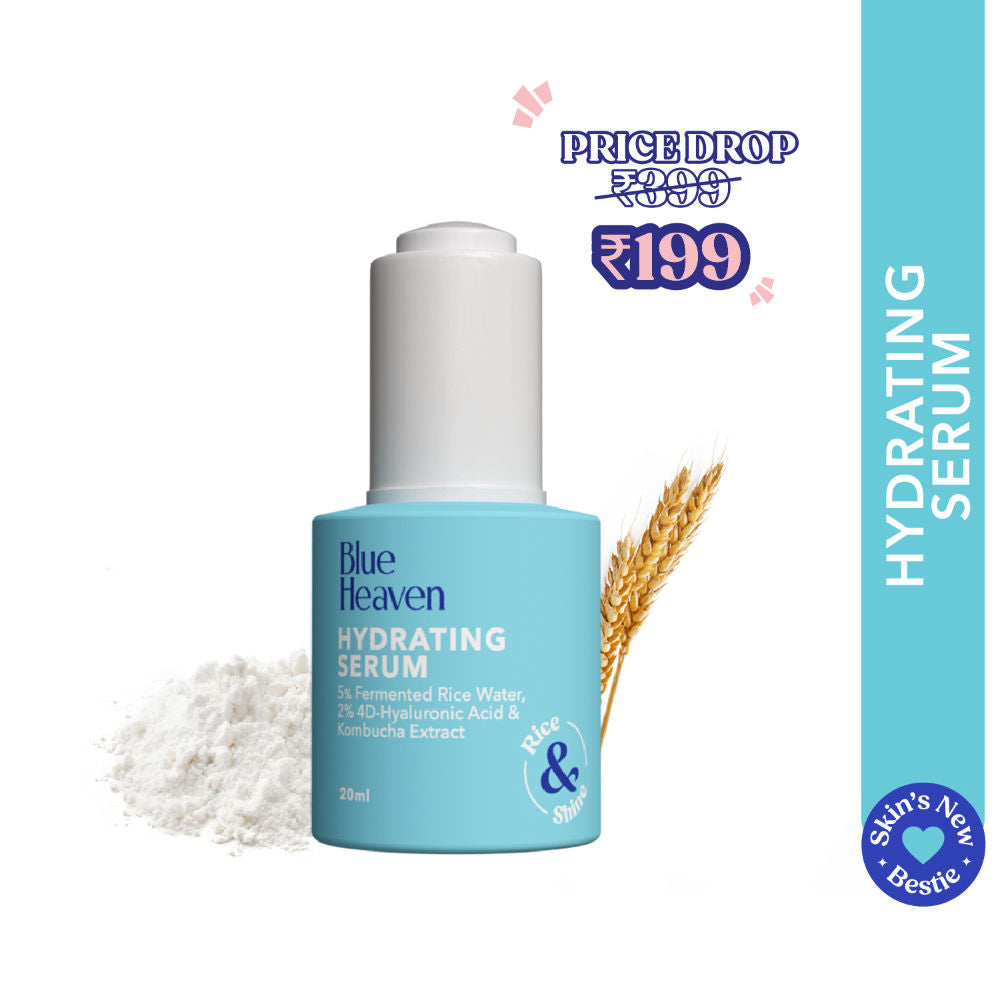 Hydrating Face Serum with 5% Fermented Rice Water + 2% 4D Hyaluronic Acid + 0.5% Kombucha Extract| 20ml