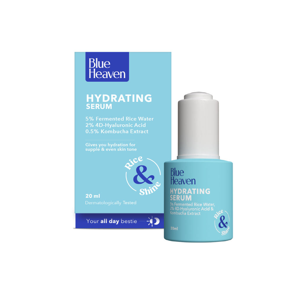 Hydrating Face Serum with 5% Fermented Rice Water + 2% 4D Hyaluronic Acid + 0.5% Kombucha Extract| 20ml