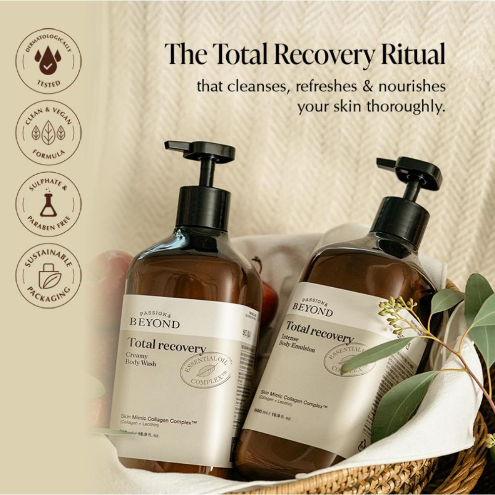 Beyond Total Recovery Intense Emulsion- Vegan Korean Body Lotion For Dry Skin With Collagen