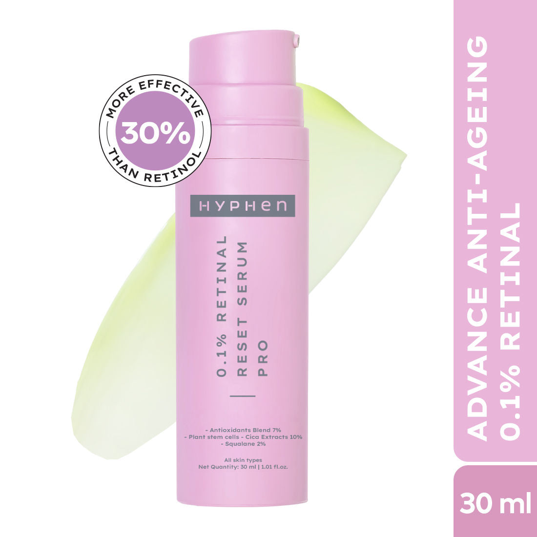 0.1% Retinal Reset, Retinol Derivative Serum Pro For Anti Aging, Reduce Fine Lines & Wrinkles