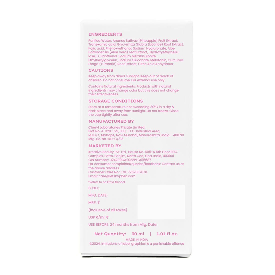 Advanced De-Pigmentation Serum