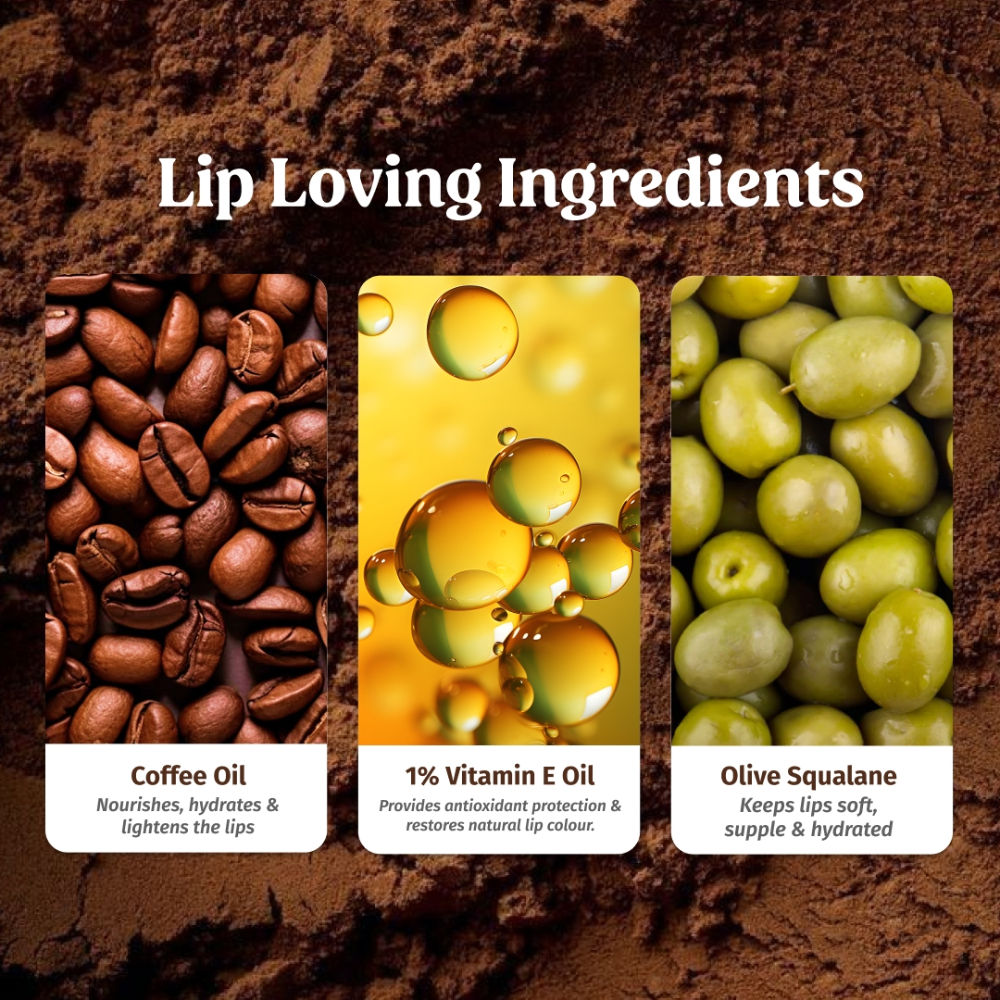 Filter Kaapi Lip Balm With Authentic Coffee Extract Brown Tint Balm For Dry & Chapped Lips