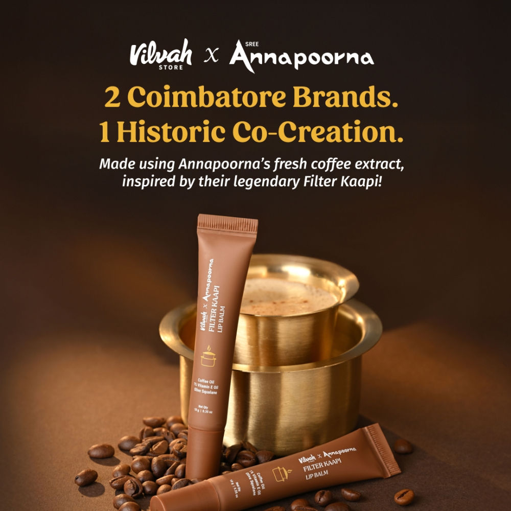 Filter Kaapi Lip Balm With Authentic Coffee Extract Brown Tint Balm For Dry & Chapped Lips