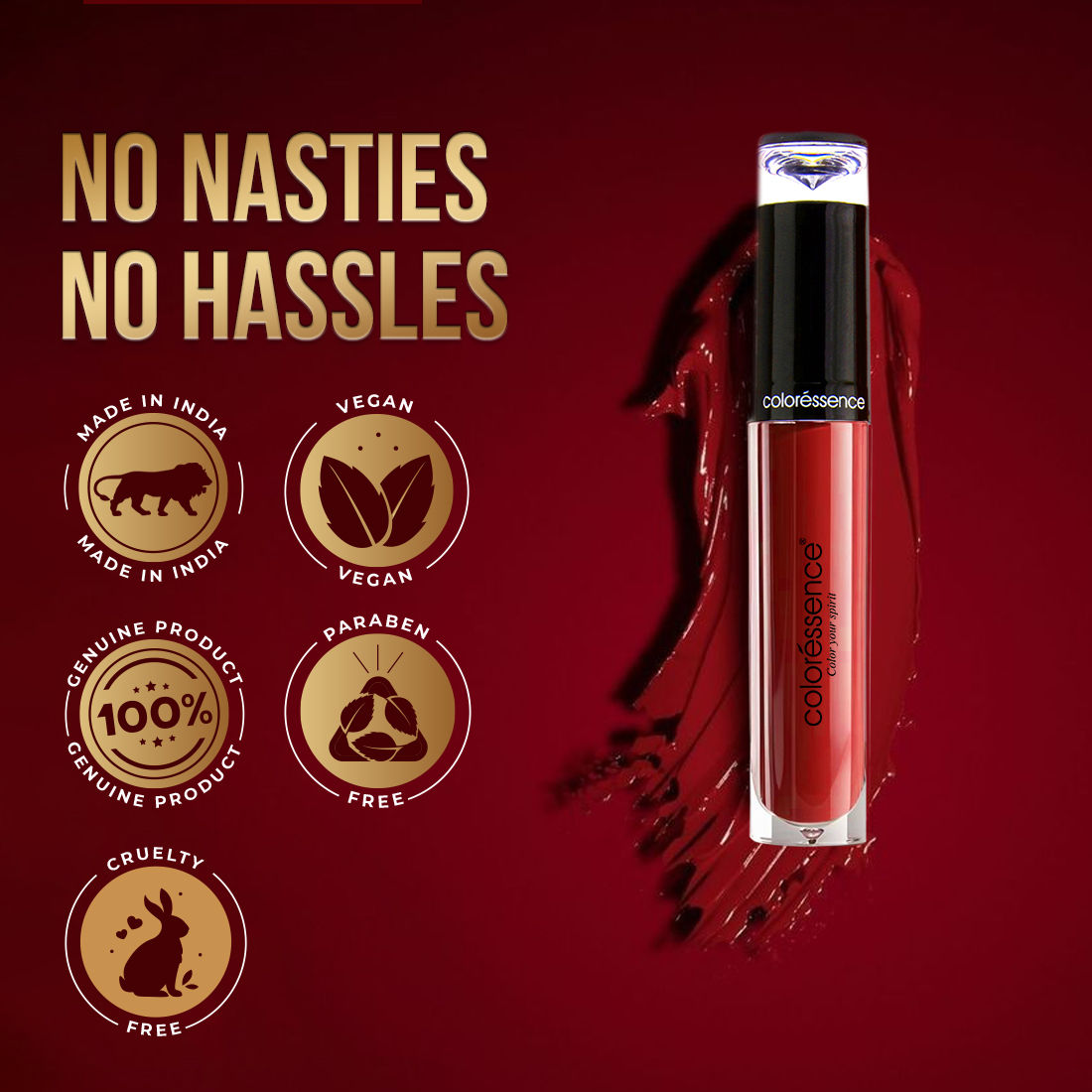Lipstay Liquid Lipstick, Transferproof, Waterproof, Long-Lasting Matte Finish