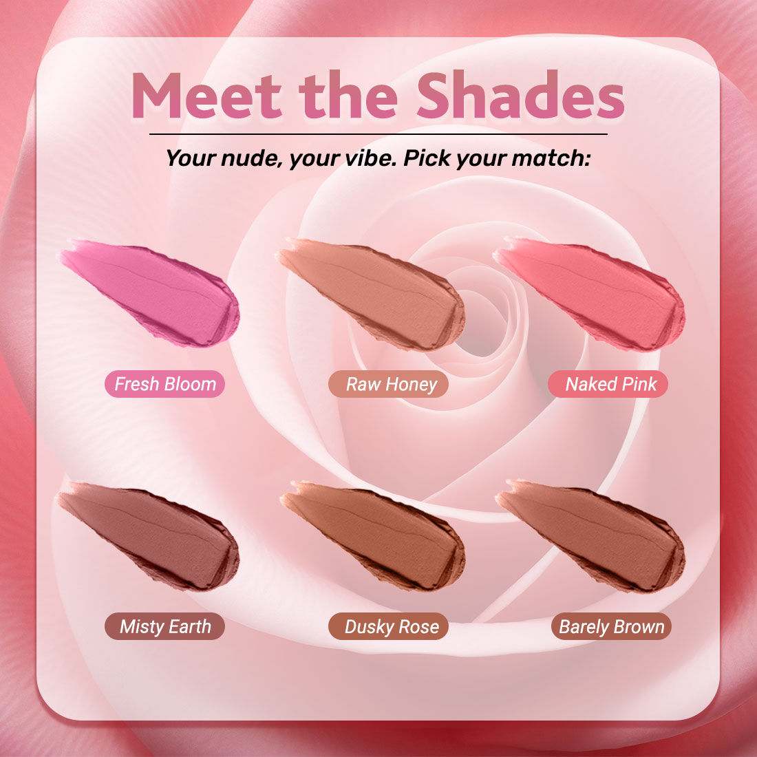 Roseate Nudes Matte Lipstick, Long Stay, Moisturising & Waterproof