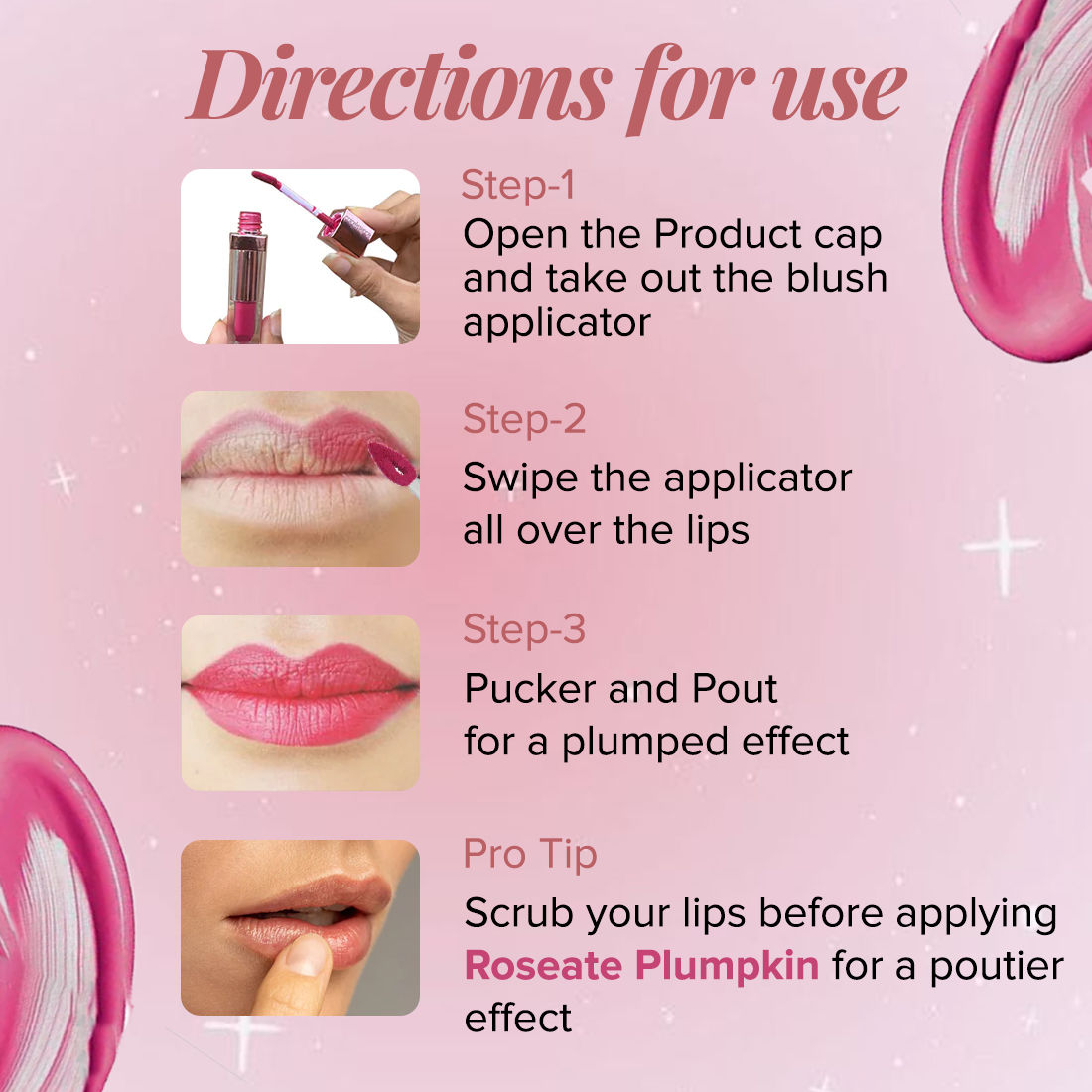 Roseate Transfer Proof Matte Liquid Lip Color, Waterproof 12H Long Lasting