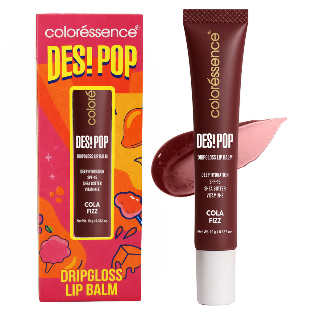 Desi Pop DripGloss Lip Balm SPF 15, Hydrating Gloss for Dry Lips
