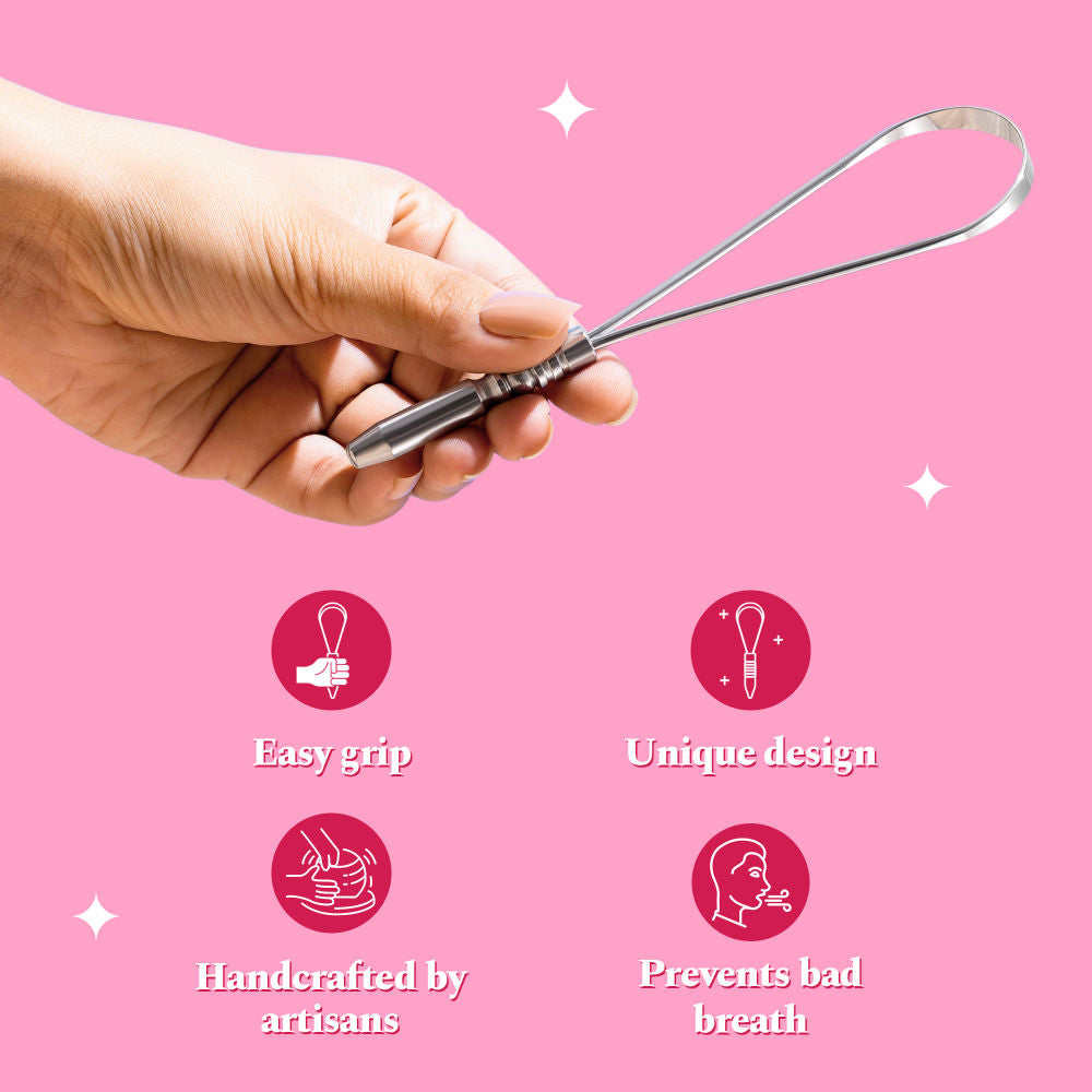 Stainless Steel Tongue Cleaner - Rust Free