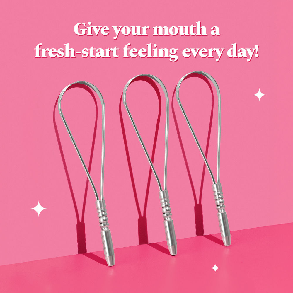 Stainless Steel Tongue Cleaner - Rust Free