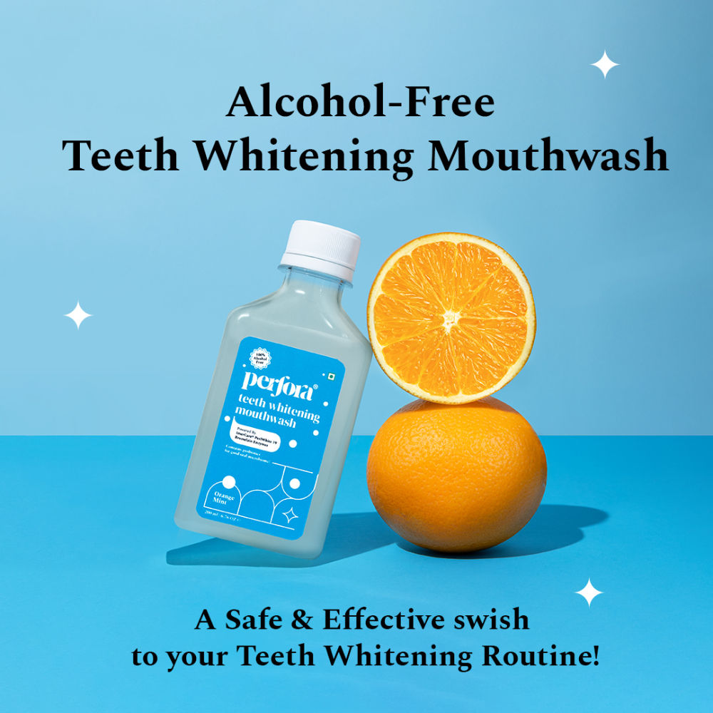 Teeth Whitening Mouthwash (Orange Mint)