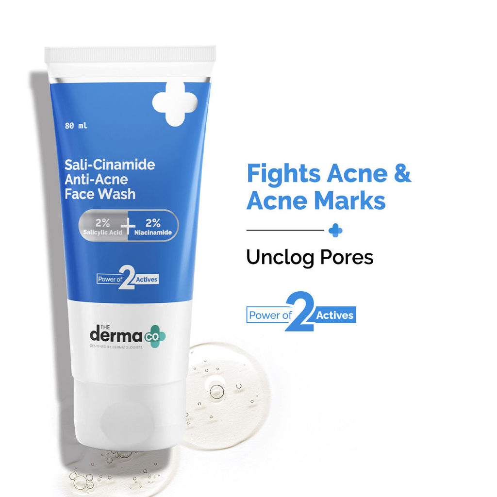 Sali-Cinamide Anti-Acne Face Wash with 2% Salicylic Acid & 2% Niacinamide - 80ml