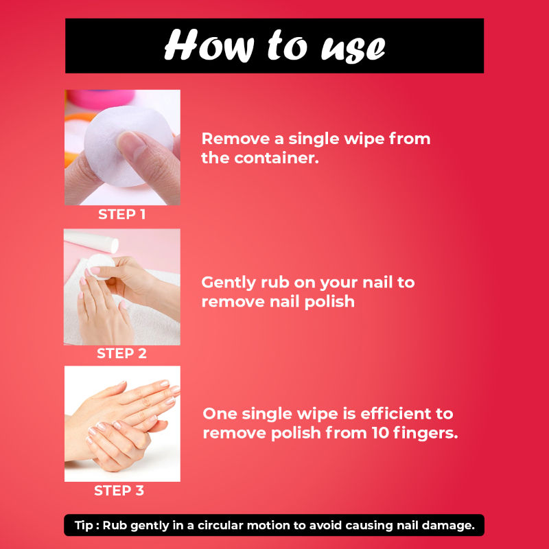 Nail Polish Remover Wipes