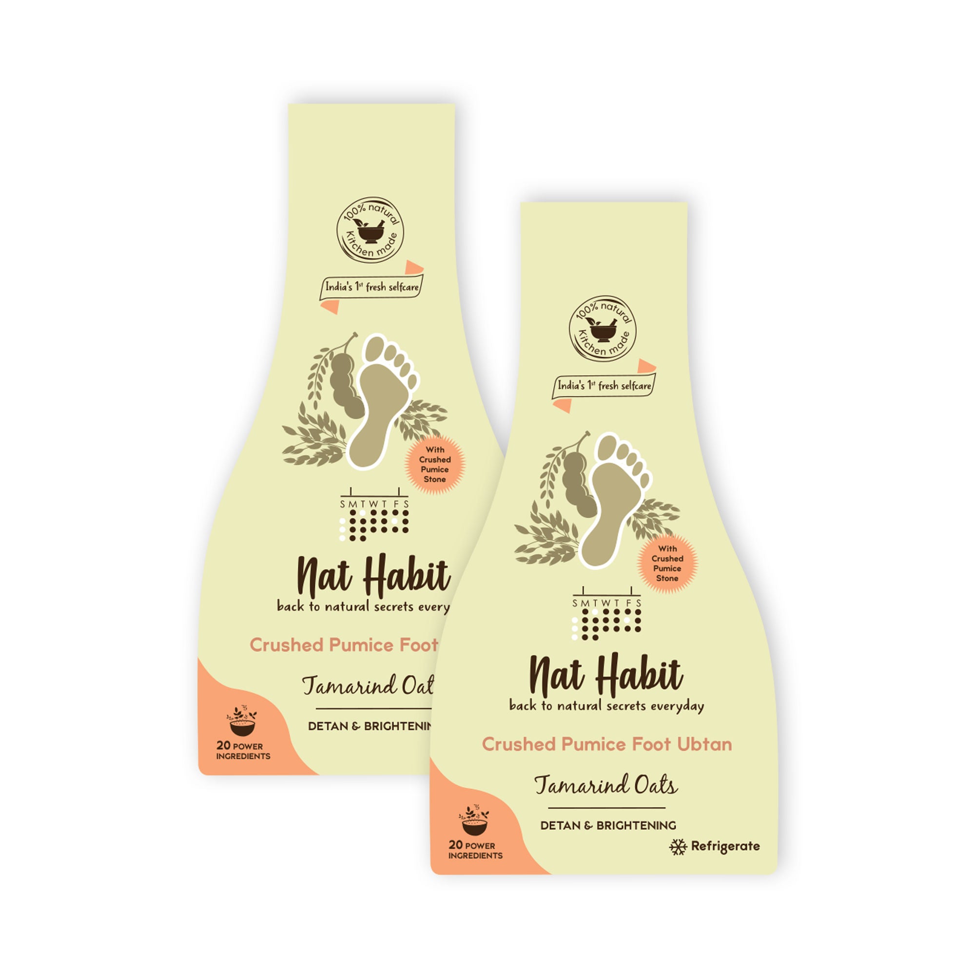 Tamarind Oats Foot Ubtan, Foot Scrub, Foot Mask for Skin Detan, Softens Feet - Pedicure