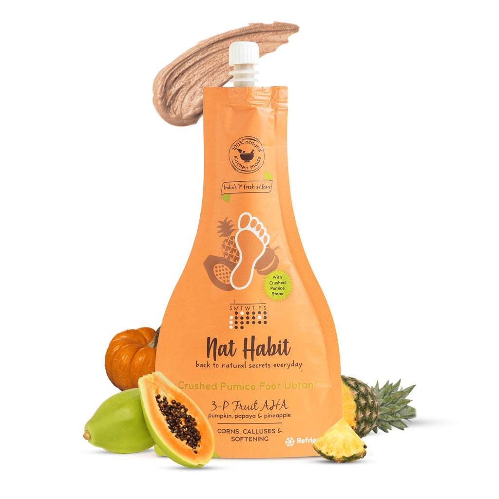 3P-AHA Foot Ubtan, Foot Scrub , Exfoliating Foot Mask, Corns, Calluses Removal & Softening