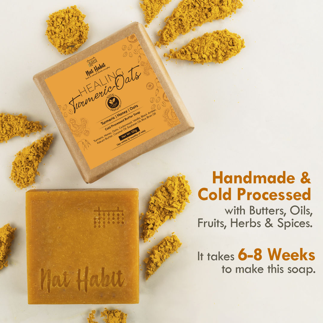 Fresh Brightening Milk Rosehip and Healing Turmeric Oats Soaps