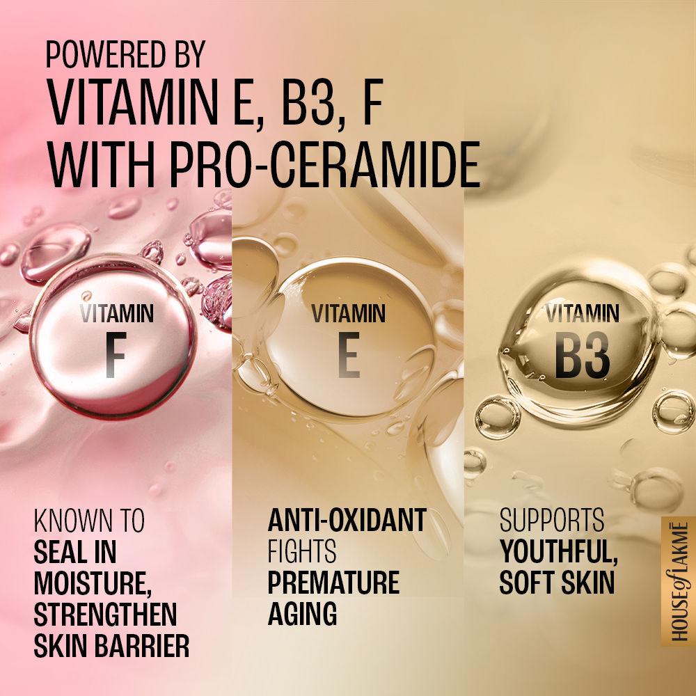 Dew Drama Facewash with Pro-Ceramides & 6% Vitamin E + B3 + F Complex for Glowing Skin