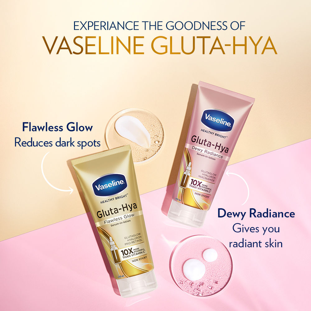 Gluta-Hya Flawless Glow Lotion Bright, Even Tone Skin Glutathione Infused Moisturizer