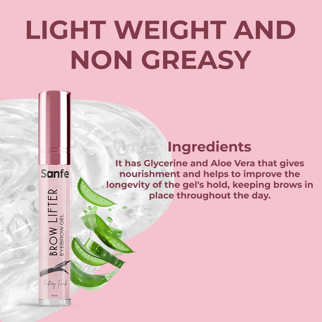 Brow Lifter Eyebrow Gel, Clear Setting Gel For Eyelashes & Brows, Waterproof & Sculpting