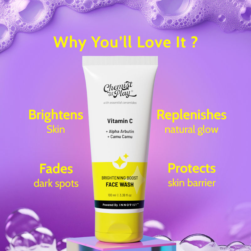 Vitamin C Brightening Face Wash Face Cleanser for Oily&Dry Skin