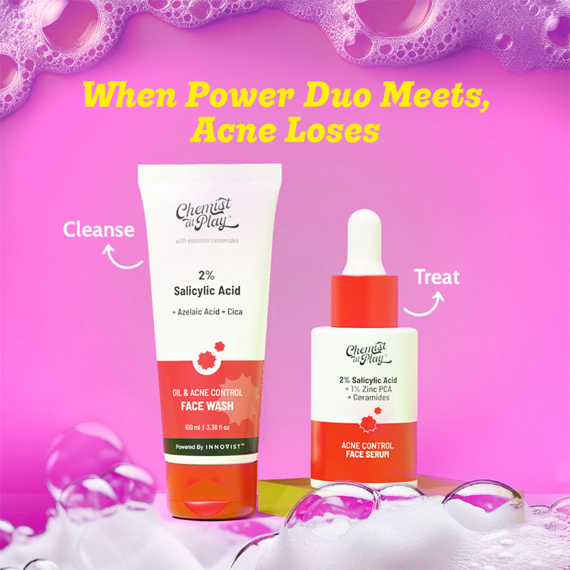 2% Salicylic Acid Face Wash For Oily Skin with Niacinamide Oil Cleanser for Face