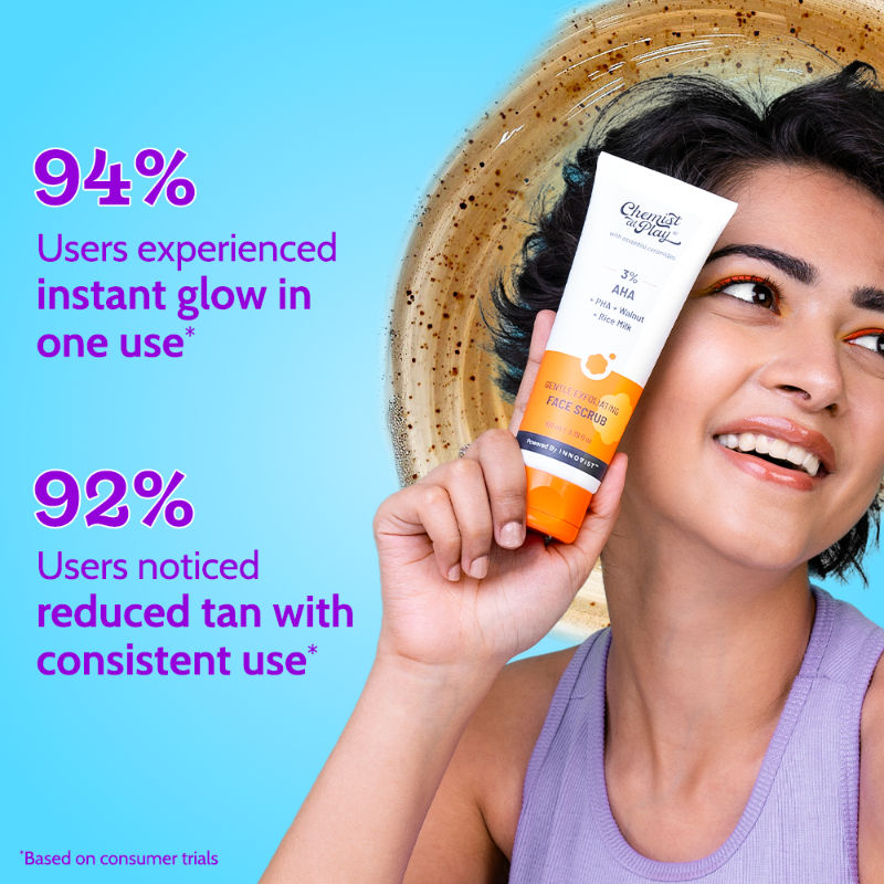 3% AHA Gentle Exfoliating Face Scrub For Dead Skin & Blackheads