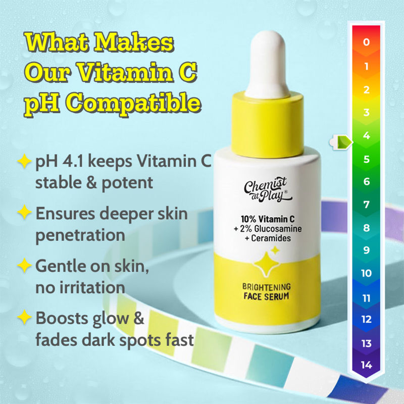 10% Vitamin C Face Serum Brightens Skin Treats Dark Spots & Hyperpigmentation