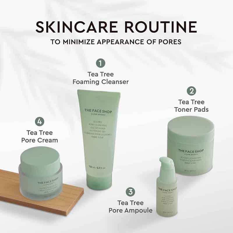 Tea Tree Korean Toner Pads with AHA, Salicylic Acid (BHA) & PHA for Acne & Oily Skin