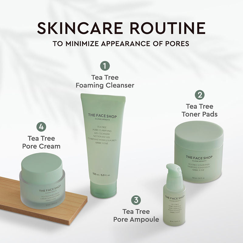 Tea Tree Pore Cream - Korean Moisturizer with AHA, Salicylic Acid (BHA) & PHA for Acne