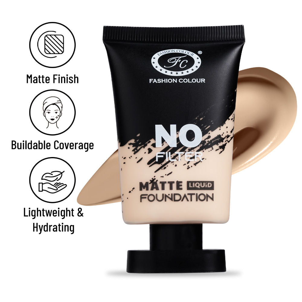 No Filter Matte Liquid Foundation - Pearl White