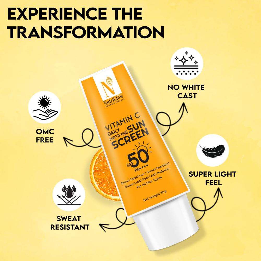 Advanced Organics Vitamin C Daily Mattifying Sunscreen SPF 50 PA++++