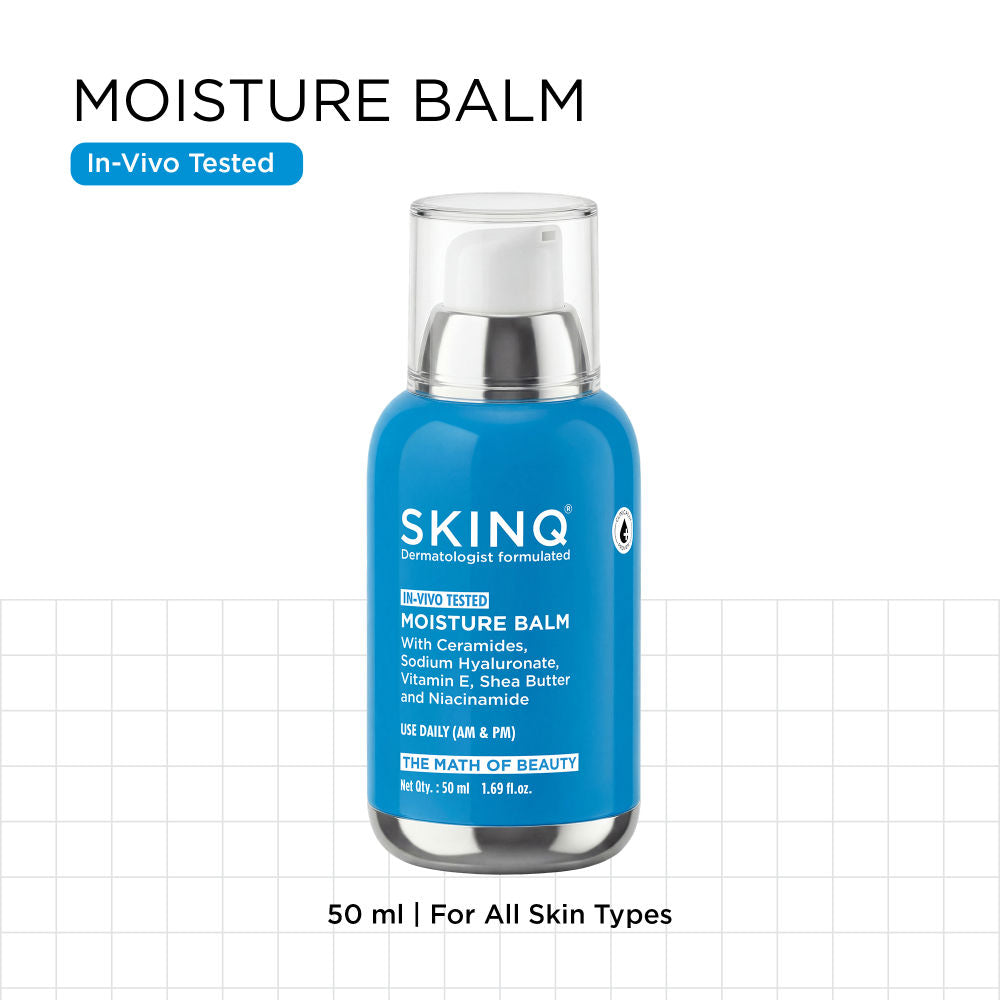 Moisture Balm with Ceramides Trio, Sodium Hyaluronate & Vitamin E, For Dry Skin