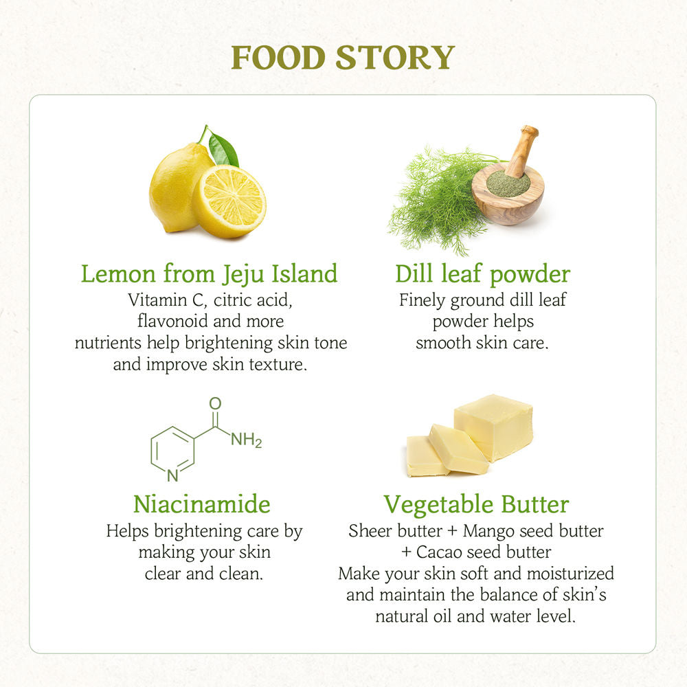 Lemon Dill Butter Food Mask