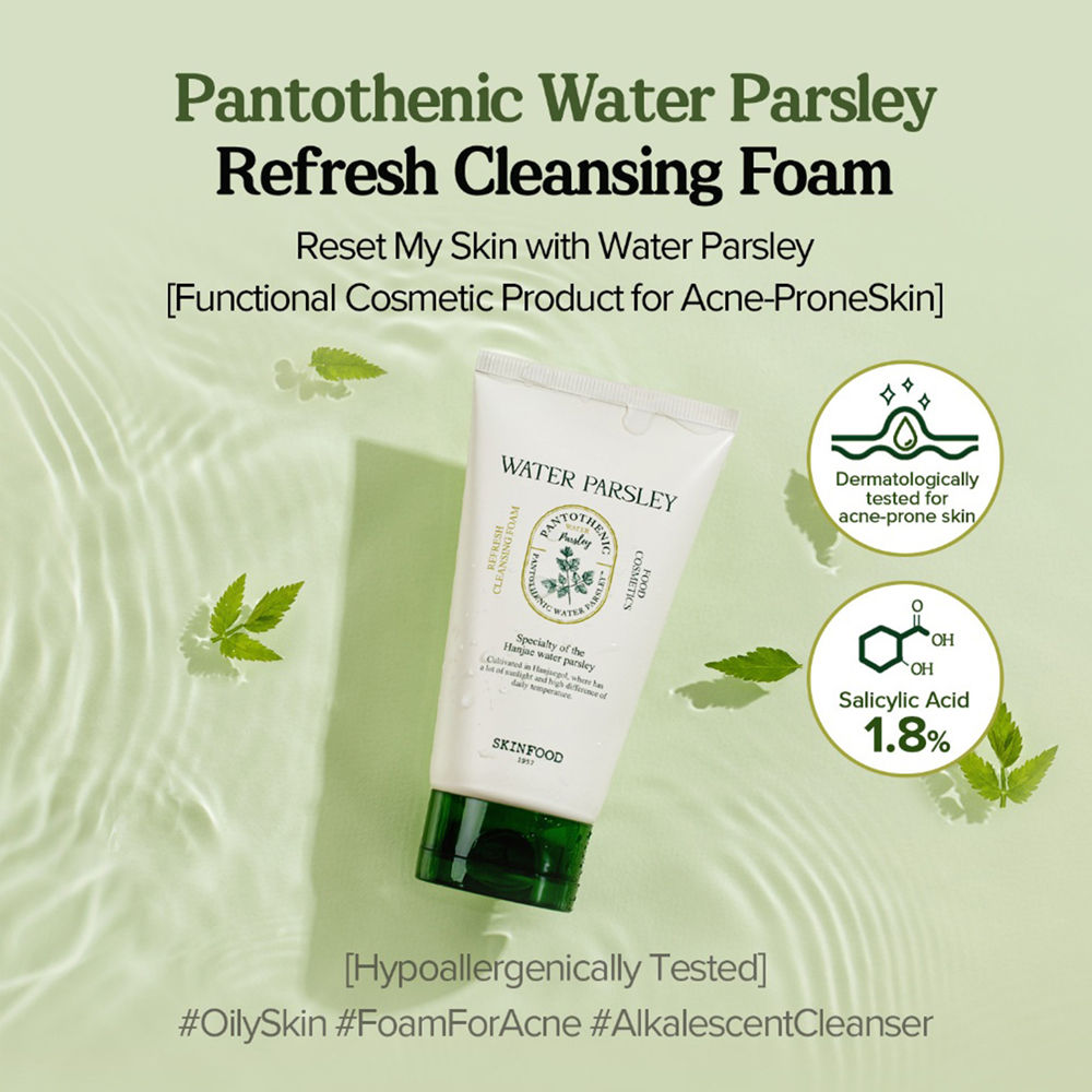 Pantothenic Water Parsley Refresh Cleansing Foam