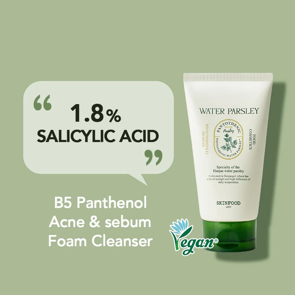Pantothenic Water Parsley Refresh Cleansing Foam