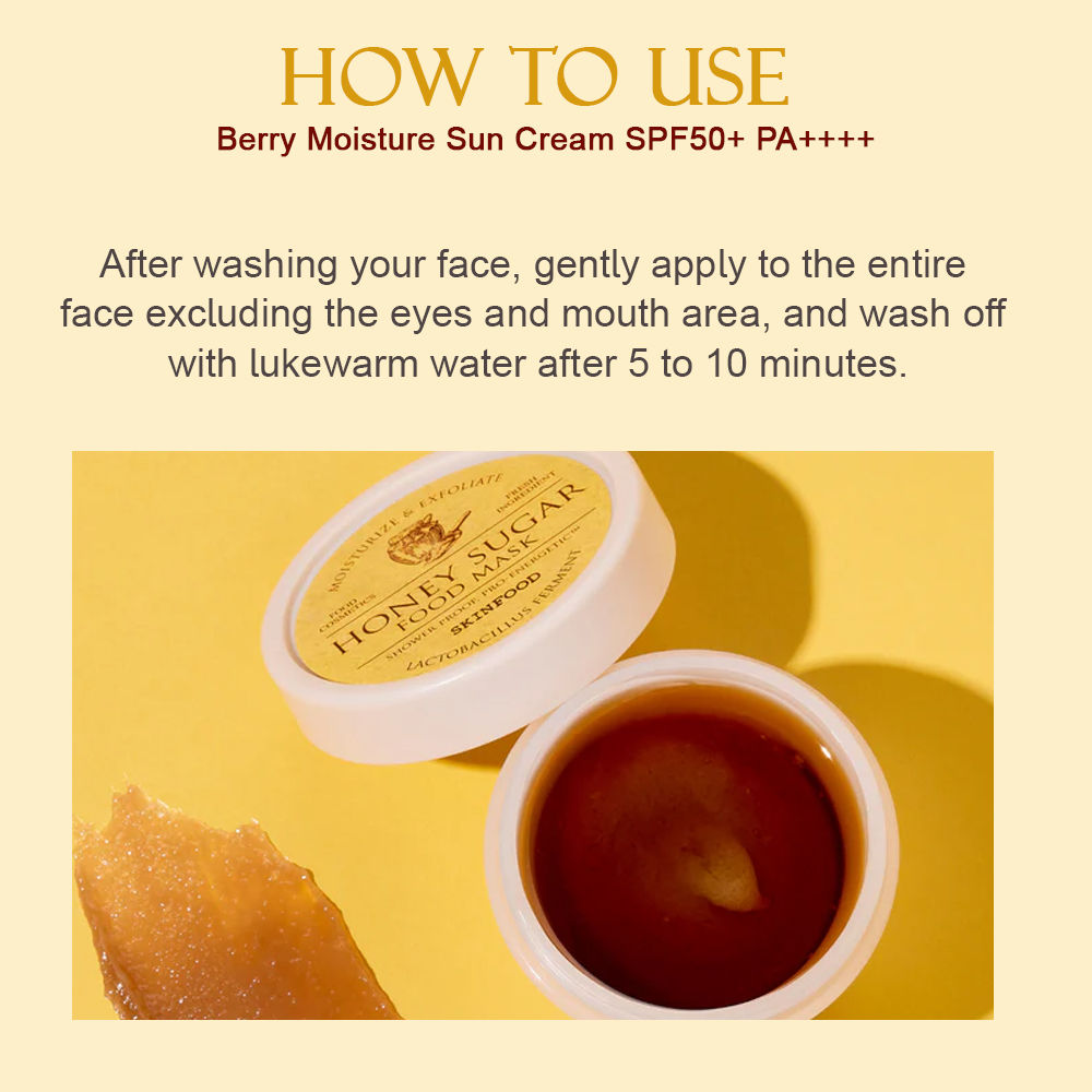 Honey Sugar Food Mask