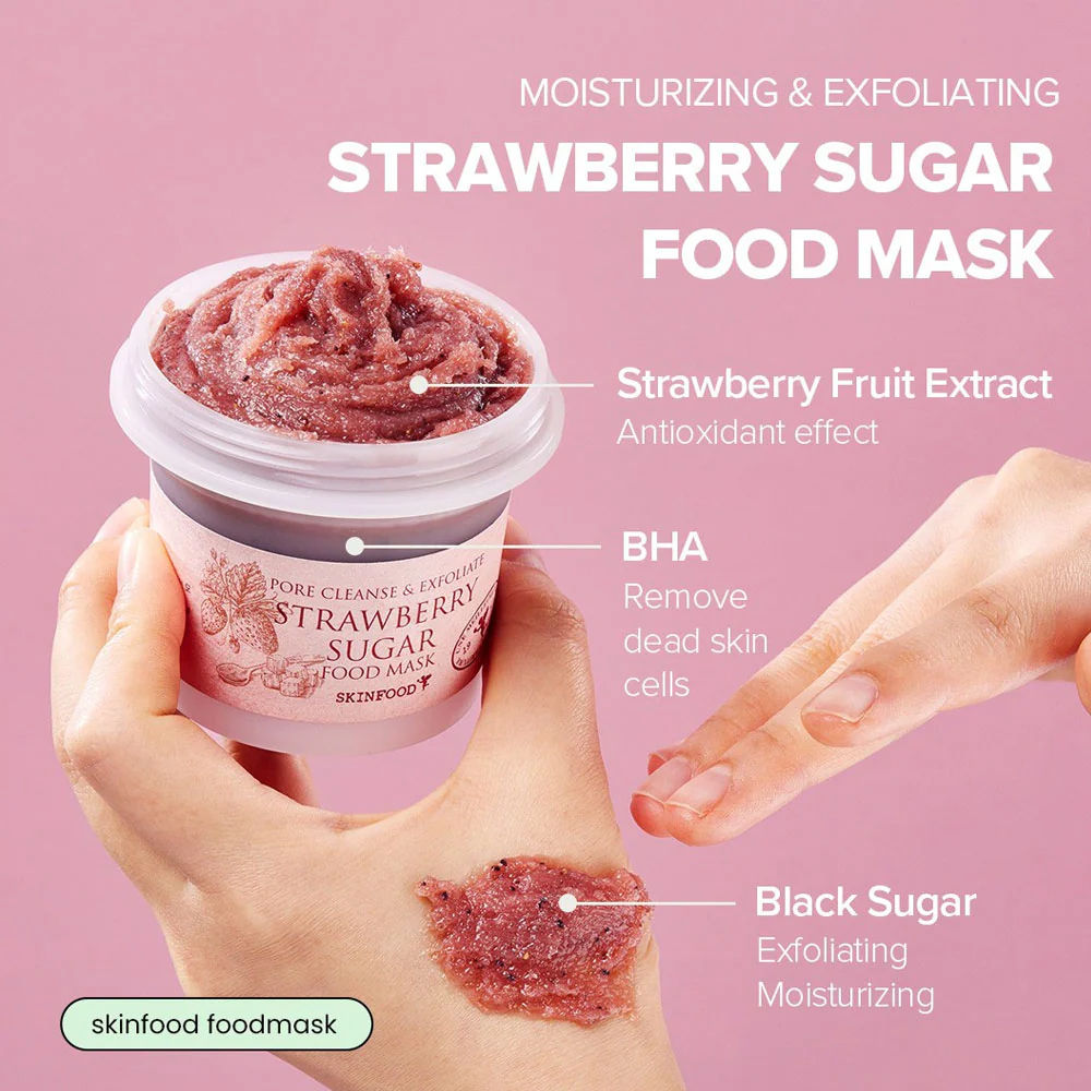 Strawberry Sugar Food Mask