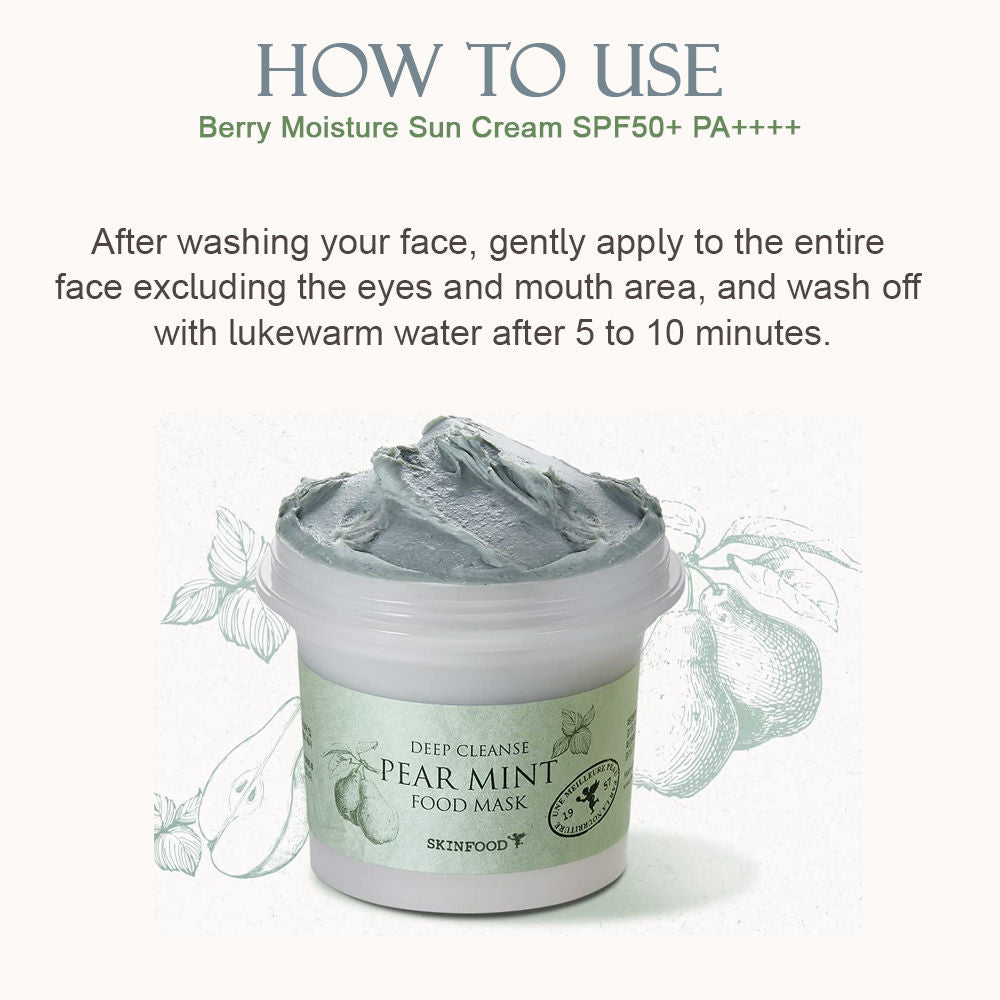 Pear Mint Food Mask