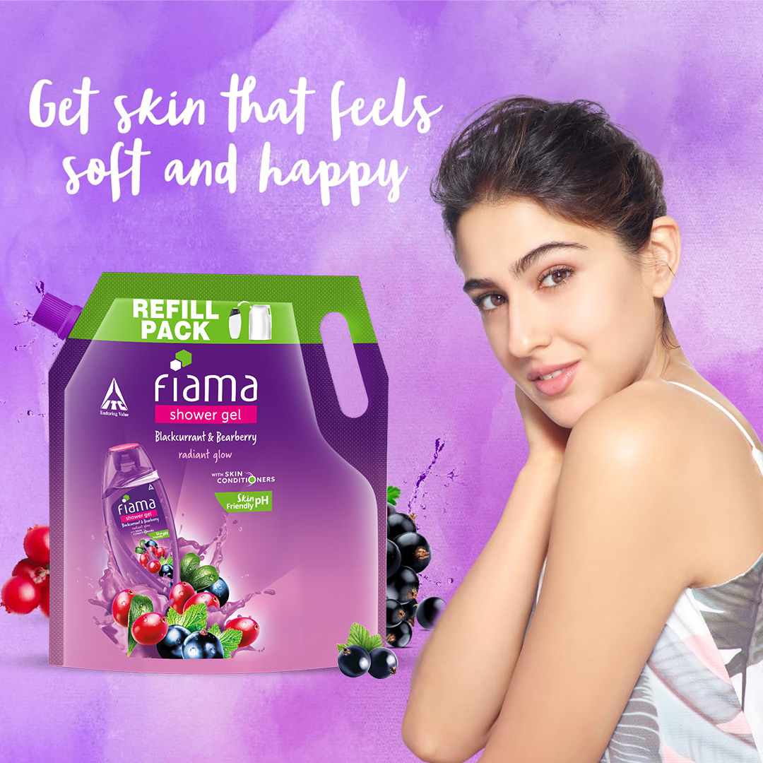 Shower Gel Blackcurrant & Bearberry with Skin Conditioners for Radiant Glow